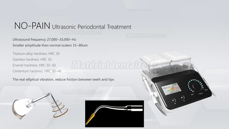 Détartreur piézo-dentaire ultrasonique BAOLAI B5 avec embouts et système  d'alimentation automatique en eau en france - matérieldentaire.fr